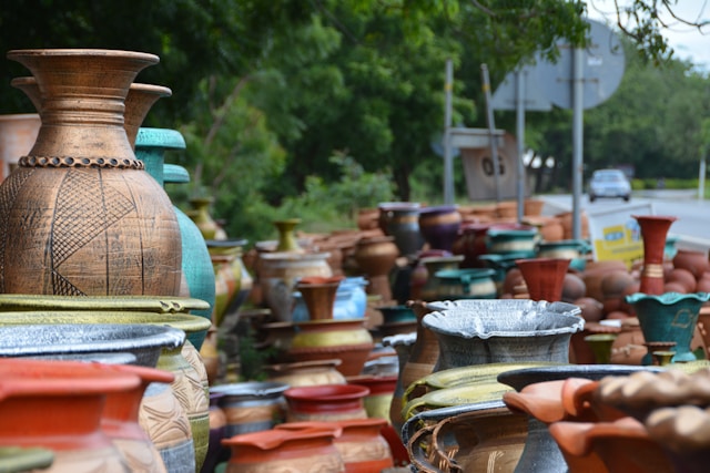 vase dans un marché afro