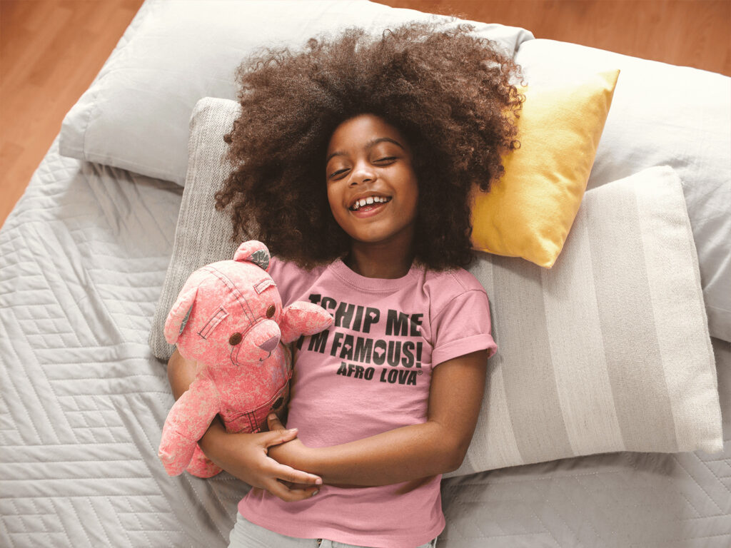 t-shirt enfant tchip me afro lova
