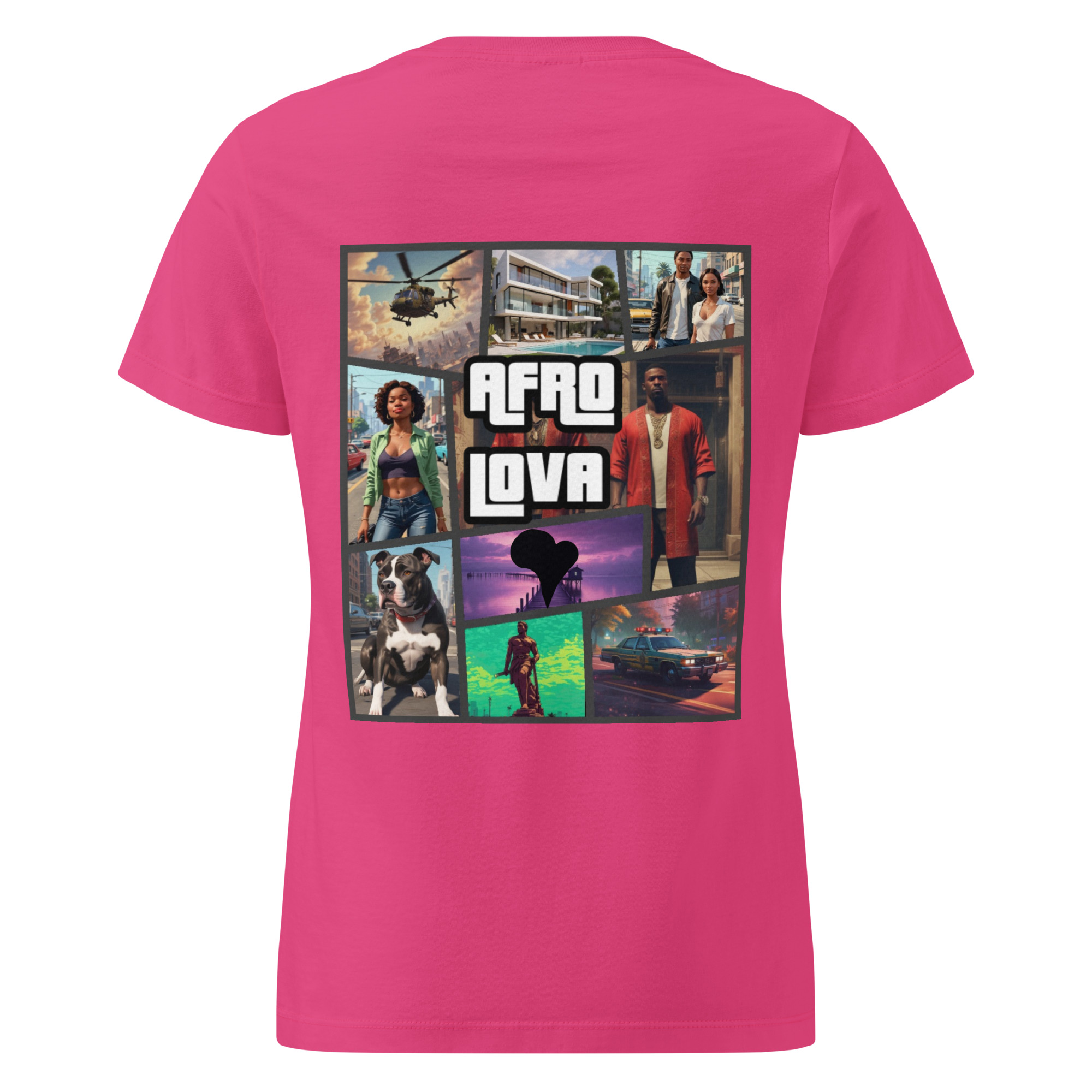 T-shirt GTA Vibes « au dos » – Femme