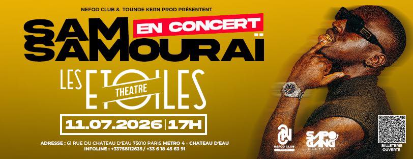concert de Sam Samourai à Paris